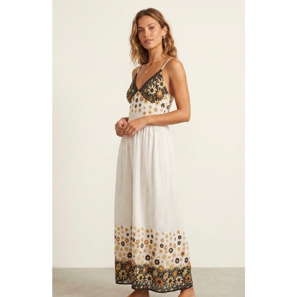 VTG Cynthia Mehra Women’s V Neck Floral Sundress S / M 90s Y2K Hippie 70s